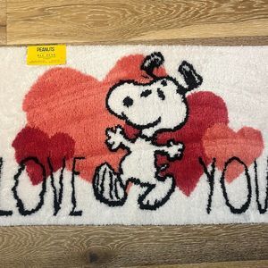 Snoopy Valentines Rug Mat